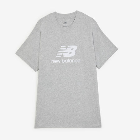 NEW BALANCE TEE SHIRT BIG LOGO GRIS/BLANCO HOMBRE