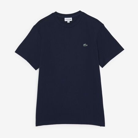 LACOSTE TEE SHIRT CLASSIC SMALL LOGO SL AZUL MARINO/VERDE HOMBRE