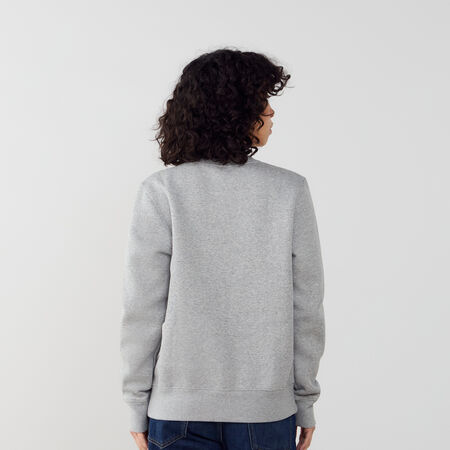 NIKE SWEAT CREW CLUB CENTERED LOGO GRIS/BLANCO MUJER