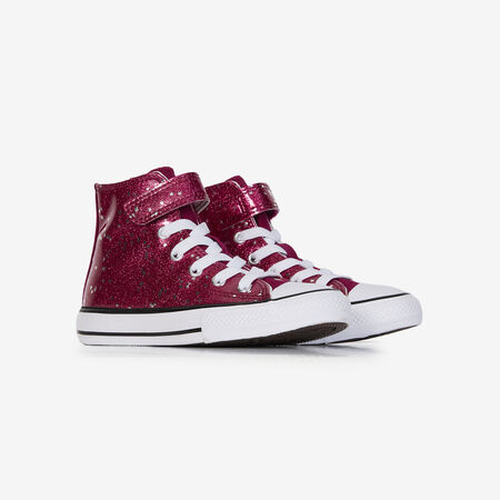 CONVERSE CHUCK TAYLOR ALL STAR HI CF GLITTER ROSA/BLANCO INFANTIL