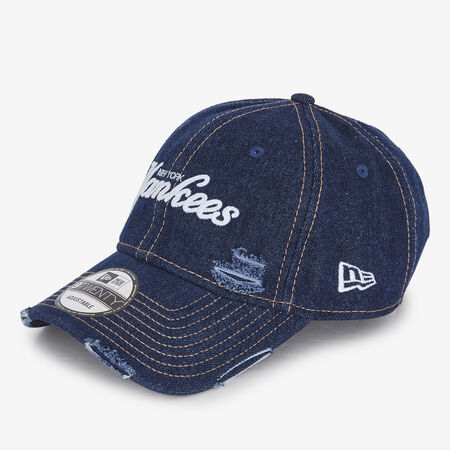 NEW ERA 9TWENTY NY DENIM DISTRESS AZUL HOMBRE