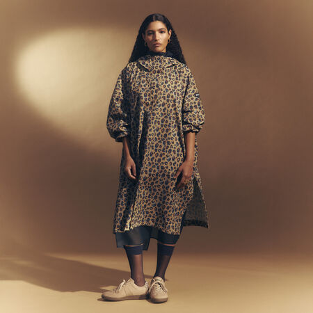 AIGLE PONCHO LEOPARD MARRÓN MUJER