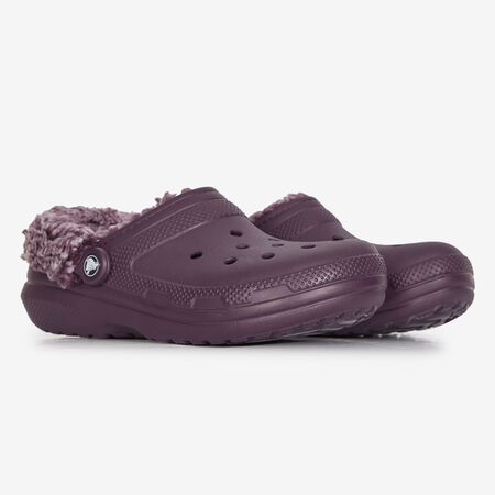 CROCS FLEECE LINED CLOG BURDEOS MUJER