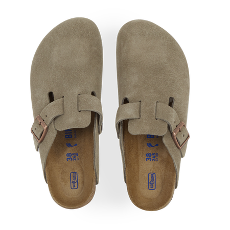 BIRKENSTOCK boston BOSTON SUEDE TAUPE GRIS TOPO MUJER