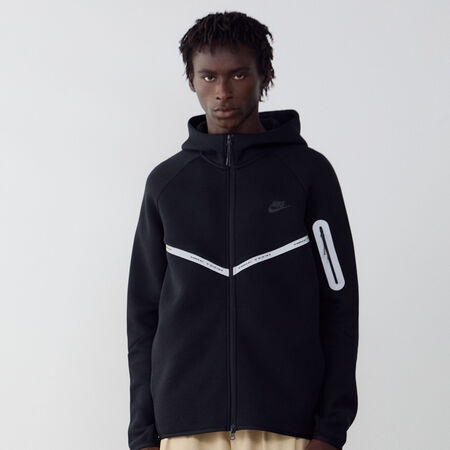 JACKET TECH FLEECE FZ REFLECTIVE : NEGRO