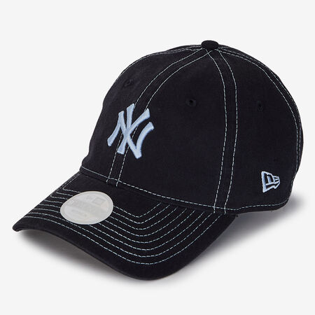 NEW ERA 9TWENTY WOMEN NY CONTRAST STITCH NEGRO/AZUL MUJER