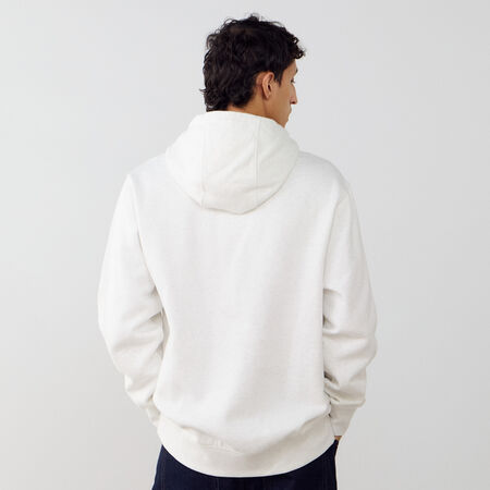 NIKE HOODIE CLUB SMALL LOGO GRIS/BLANCO HOMBRE