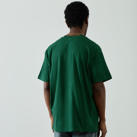NEW BALANCE TEE SHIRT SMALL LOGO ESSENTIALS VERDE HOMBRE