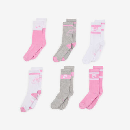 NIKE CHAUSSETTES X6 CREW 144 GFX2 BLANCO/ROSA HOMBRE