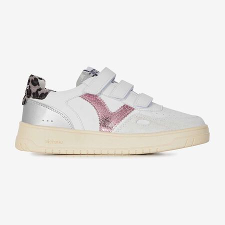 VICTORIA SEUL VELCRO BLANCO/ROSA MUJER