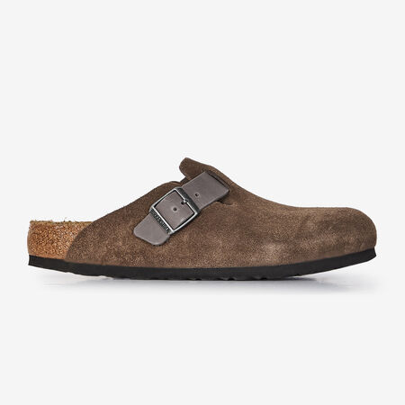 BIRKENSTOCK boston BOSTON SUEDE MIX CONCRETE GRAY GRIS HOMBRE