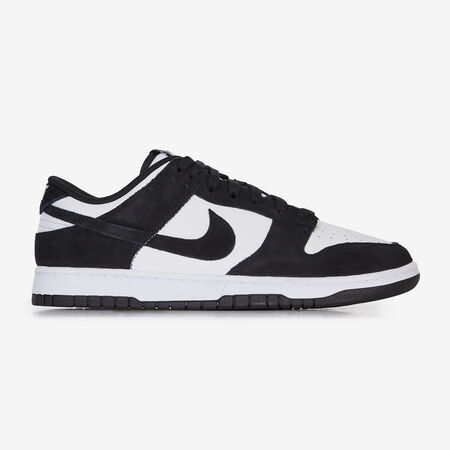 DUNK LOW SUEDE : NEGRO/BLANCO