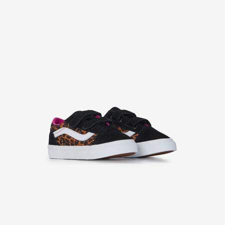 VANS old skool OLD SKOOL V LEOPARD NEGRO/ROSA BEBÉ