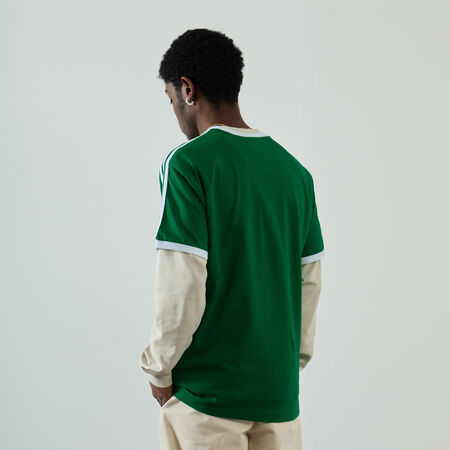 ADIDAS ORIGINALS TEE SHIRT 3 STRIPES VERDE/BLANCO HOMBRE