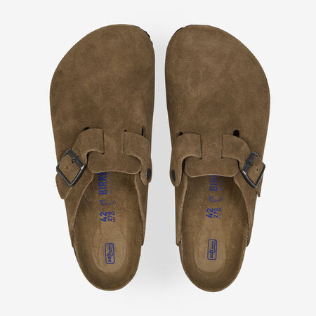 BIRKENSTOCK BOSTON SUEDE DARK TEA MARRÓN HOMBRE