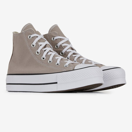 CONVERSE chuck taylor all star CHUCK TAYLOR ALL STAR LIFT HI BEIGE MUJER