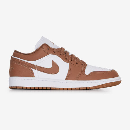 AIR JORDAN 1 LOW : BLANCO/MARRÓN