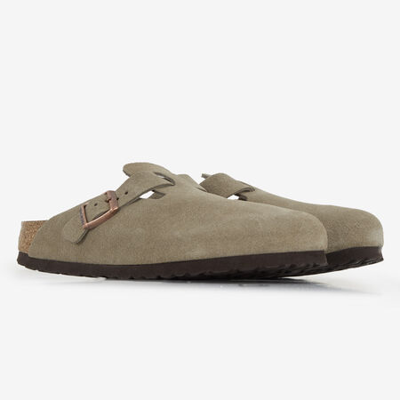 BIRKENSTOCK boston BOSTON SUEDE TAUPE GRIS TOPO MUJER