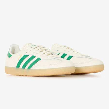ADIDAS ORIGINALS samba SAMBA OG BEIGE/VERDE MUJER