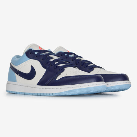 JORDAN AIR JORDAN 1 LOW BLANCO/AZUL HOMBRE
