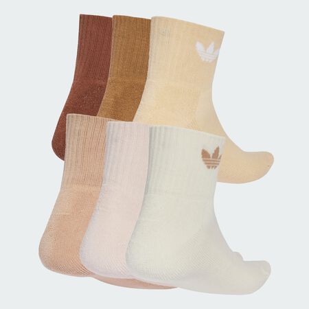 ADIDAS ORIGINALS CHAUSSETTES X6 QUARTER TREFOIL BEIGE/MARR&Oacute;N HOMBRE