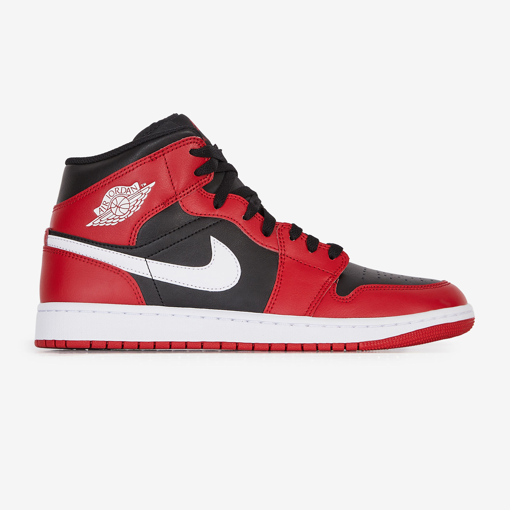 JORDAN AIR JORDAN 1 MID ROJO NEGRO CORDONES HOMBRE Courir.es