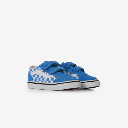 VANS old skool OLD SKOOL CHECK V AZUL/BLANCO BEB&Eacute;