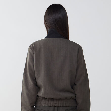 ADIDAS ORIGINALS JACKET FZ TAILORED GRIS/NEGRO MUJER