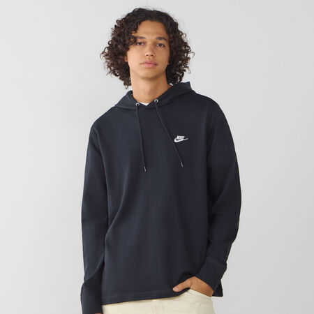 NIKE HOODIE CLUB KNIT NEGRO/BLANCO HOMBRE