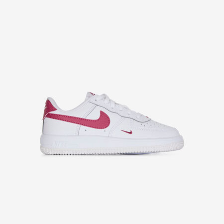 AIR FORCE 1 LOW MINI SWOOSH : BLANCO/ROJO