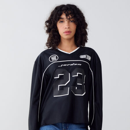 JORDAN TEE SHIRT JERSEY NEGRO MUJER