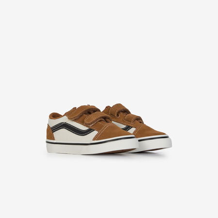 VANS OLD SKOOL V MARRÓN/BEIGE BEBÉ