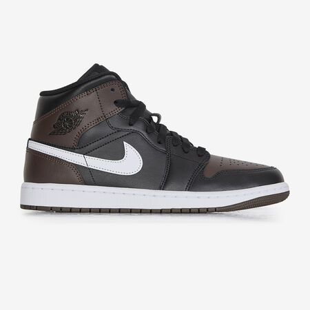 AIR JORDAN 1 MID : NEGRO/MARRÓN