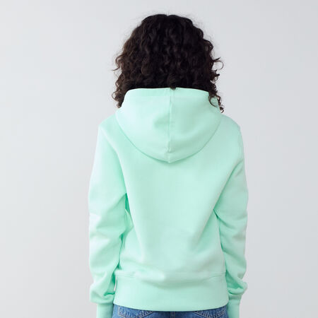 NIKE HOODIE CLUB CENTERED LOGO VERDE MUJER
