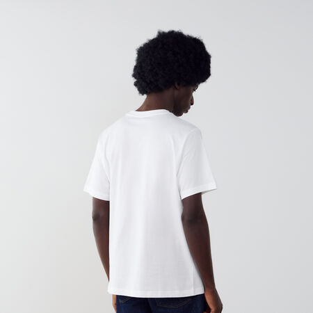 NEW BALANCE TEE SHIRT CHEST LOGO BLANCO/NEGRO HOMBRE