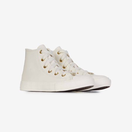 CONVERSE chuck taylor all star CHUCK TAYLOR ALL STAR HI LEATHER BEIGE/DORADO INFANTIL