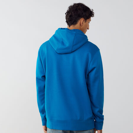 NIKE HOODIE CLUB SMALL LOGO AZUL/BLANCO HOMBRE