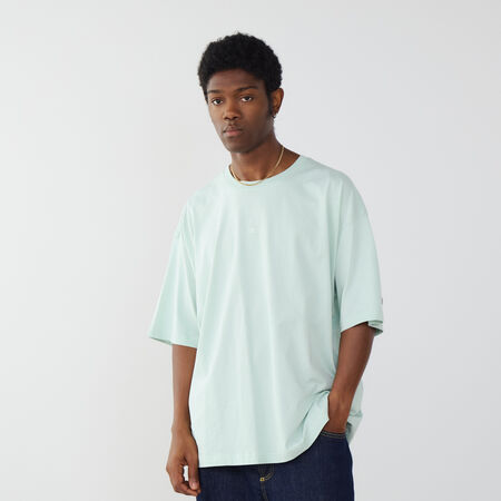 CHAMPION TEE SHIRT CENTERED SMALL LOGO VERDE/VERDE AGUA HOMBRE