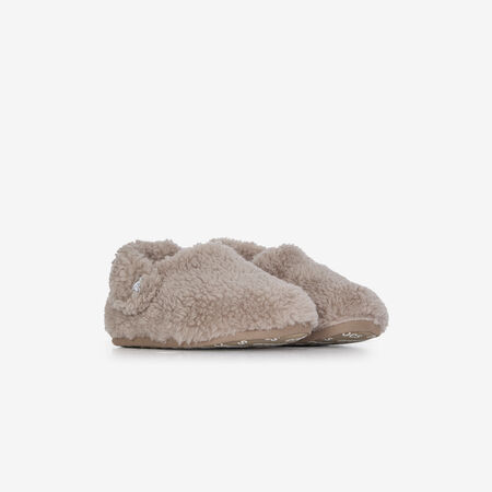 CROCS CLASSIC COZZZY SLIPPER BEIGE BEBÉ