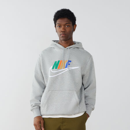 NIKE HOODIE CLUB BB FUTURA LOGO MULITCOLOR GRIS HOMBRE