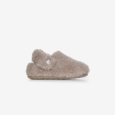 CROCS CLASSIC COZZZY SLIPPER BEIGE BEBÉ
