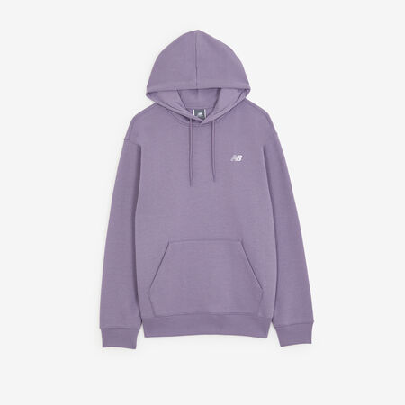 NEW BALANCE HOODIE SMALL LOGO MORADO/BLANCO HOMBRE