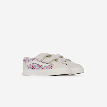 VANS old skool OLD SKOOL V FLORAL BEIGE/ROSA BEBÉ