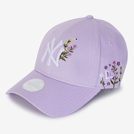 NEW ERA 9FORTY WOMEN NY FLORAL EMBROIDERY LILA/BLANCO MUJER