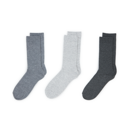 COURIR PACK CHAUSSETTE CREW COURIR X3 GRIS MIXTO