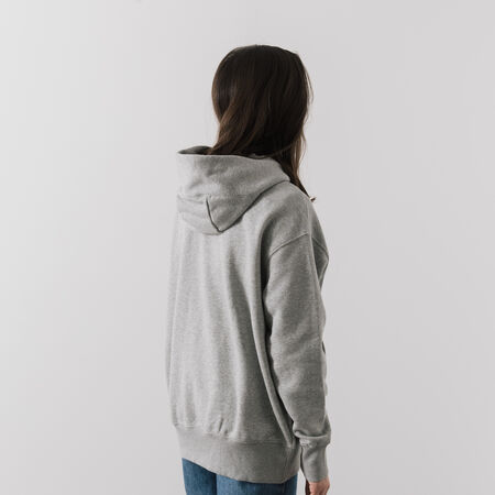 NIKE JACKET HOODIE FZ PHOENIX GRIS MUJER