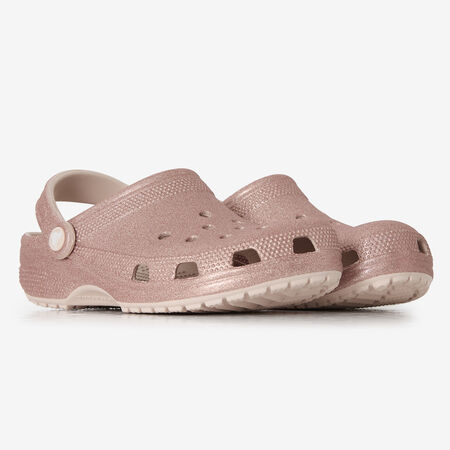 CROCS CLASSIC CLOG GLITTER ROSA MUJER