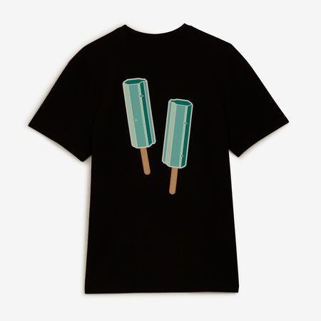 NARUTO TEE SHIRT JIRAYA ICE CREAM NOIR HOMBRE