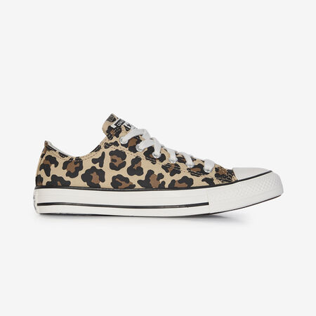 CONVERSE CHUCK TAYLOR ALL STAR OX LEOPARD BEIGE/MARRÓN JUNIOR