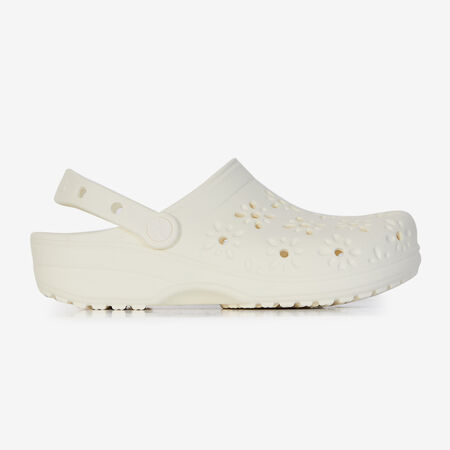 CROCS CLASSIC FLORAL CUT OUT CLOG BLANCO MUJER